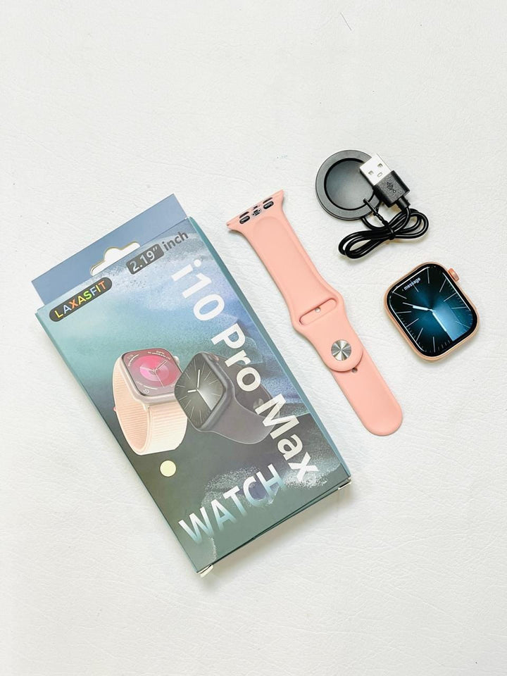 i10 Pro Max Smartwatch | 2.19” Full Touch | Bluetooth Call | Fitness & Health Tracker | Series 9 Ahsangadgetzone