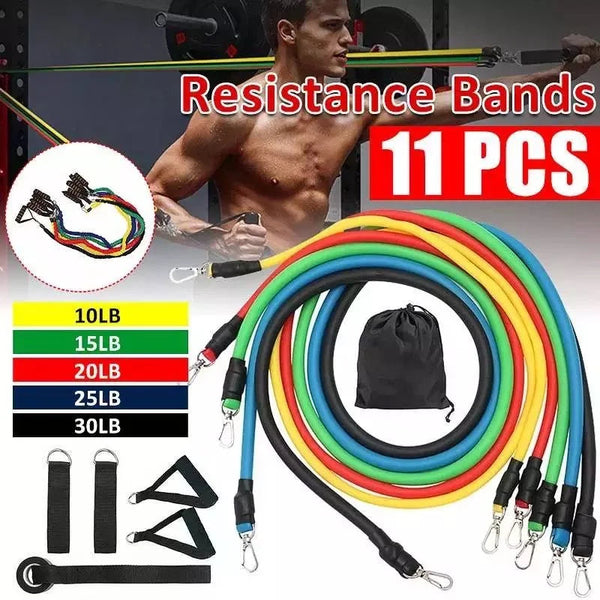 Power Exercise Resistance Band Set 5 In 1 Avuke Goods