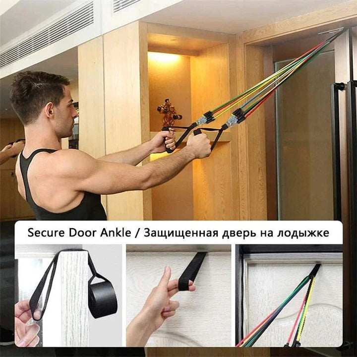 Power Exercise Resistance Band Set 5 In 1 Avuke Goods