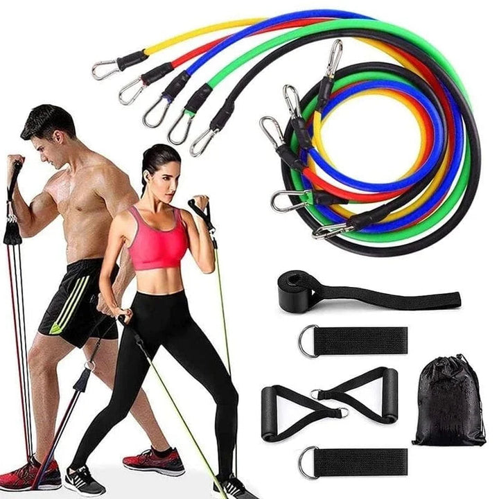 Power Exercise Resistance Band Set 5 In 1 Avuke Goods