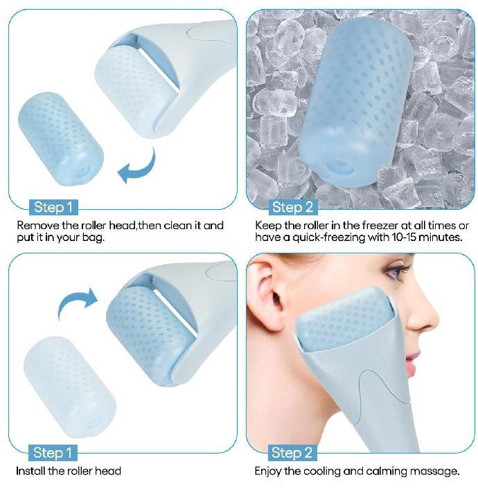 Rolling Ice Roller for Face And Eye Massager Ravi Rang Collection