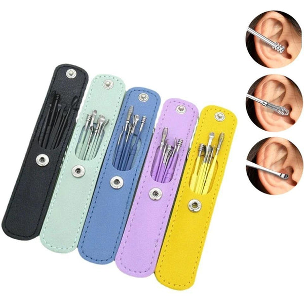 Ear Wax Cleaning Stainless steel tool Kit 6 Pcs Ravi Rang Collection