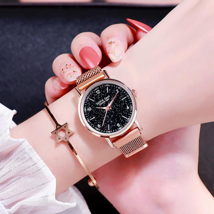 Fashion hipster explosion Starry Sky ladies luminous watch casual fashion watch student new watch spot Ravi Rang Collection