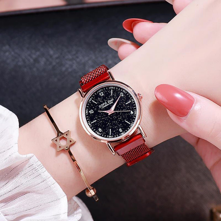 Fashion hipster explosion Starry Sky ladies luminous watch casual fashion watch student new watch spot Ravi Rang Collection