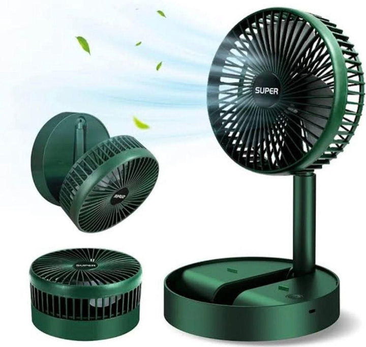 Folding Portable Rechargeable Fan for home & Office Ravi Rang Collection