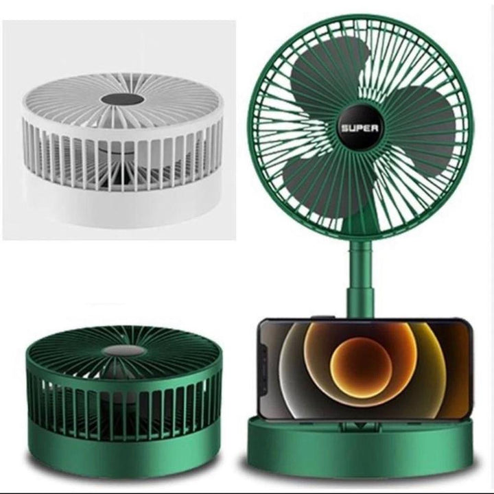 Folding Portable Rechargeable Fan for home & Office Ravi Rang Collection
