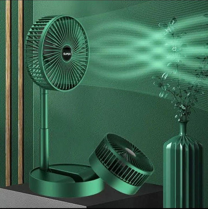 Folding Portable Rechargeable Fan for home & Office Ravi Rang Collection