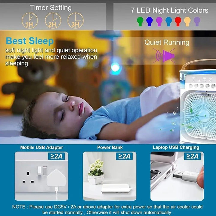Mini Air Conditioner Portable Cooling Solution for Home & Office Ravi Rang Collection