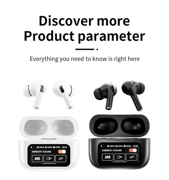 Earbuds Noise-Cancelling with Smart Touch LED Ravi Rang Collection