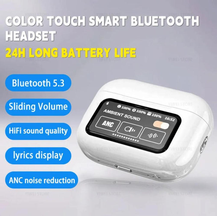 Earbuds Noise-Cancelling with Smart Touch LED Ravi Rang Collection