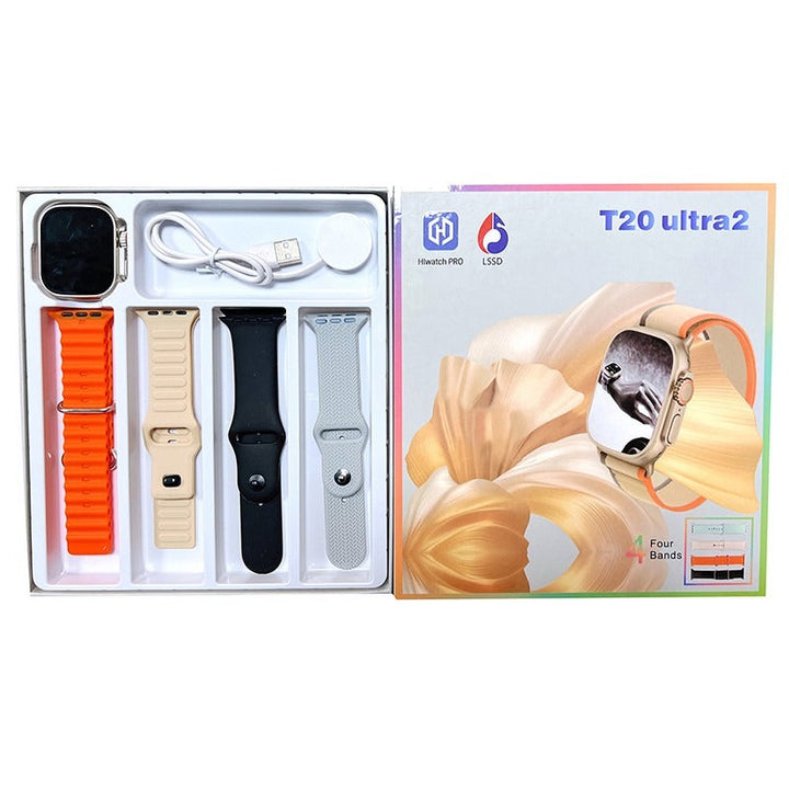T20 Ultra 2 Smartwatch – Series 9 | Gesture Control, Bluetooth Call, Fitness Tracking, Wireless Charging (Unisex) Ahsangadgetzone