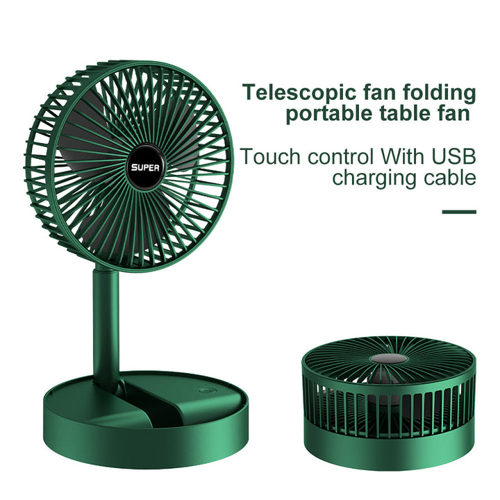 Portable Electric Mini Fan Foldable Telescopic fan with high Battery Life FSD-UZ-Traders
