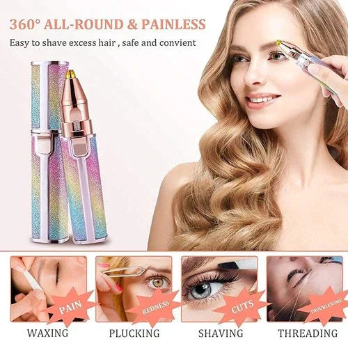 Flawless Brow Elegance: 2-in-1 Electric Eyebrow Trimmer & Shaver Avuke Goods