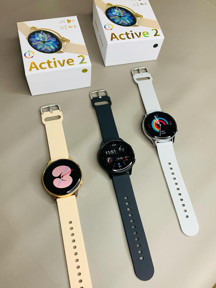 Active 2 Pro Smartwatch | Waterproof Round Display | Bluetooth Call & Heart Rate Monitor | Multi-Sport Mode | Android Compatible Ahsangadgetzone