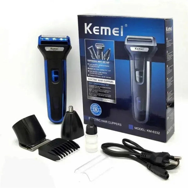Kemei 3 In 1 Professional Hair Trimmer Nose Beard Trimmer Avuke Goods