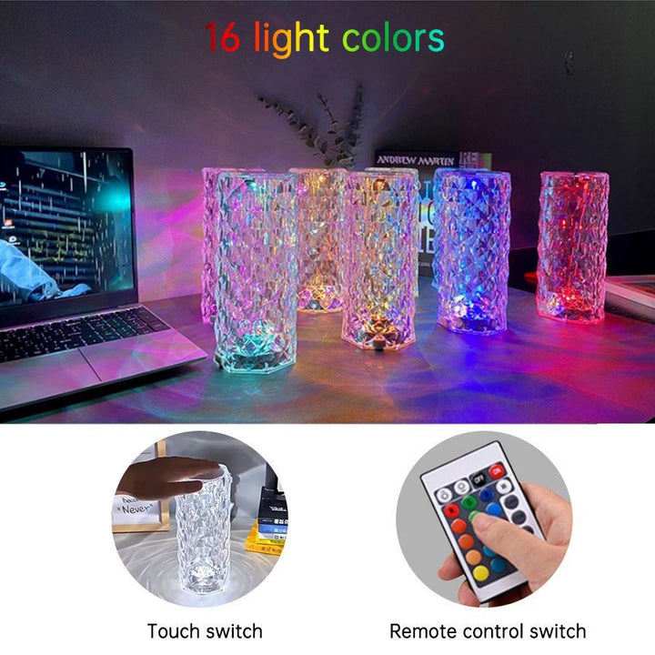 Dazzling Crystal Diamond Lamp - Illuminate Your Space Smile Mart