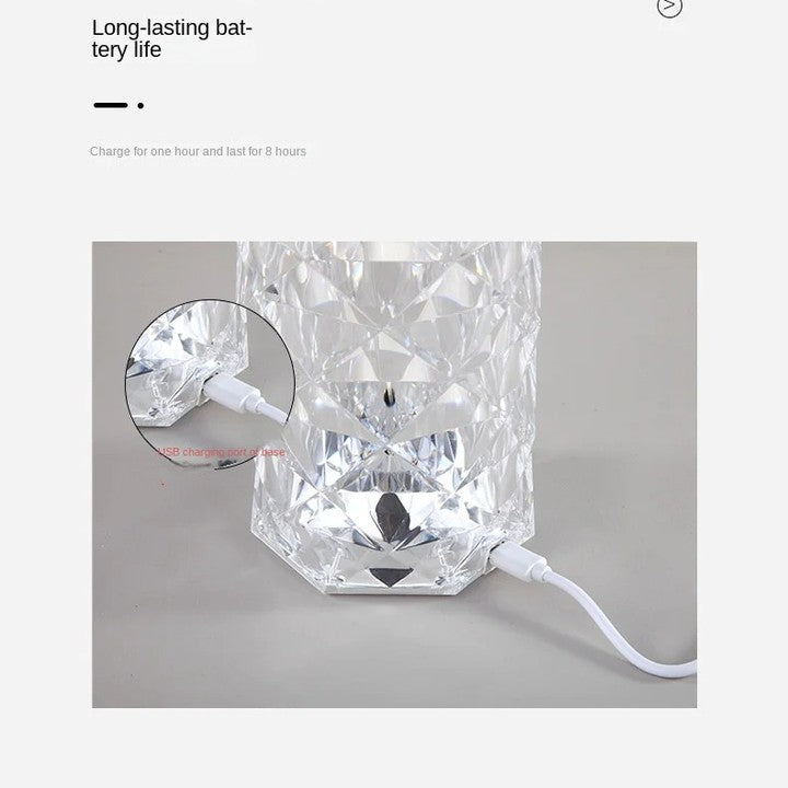 Dazzling Crystal Diamond Lamp - Illuminate Your Space Smile Mart