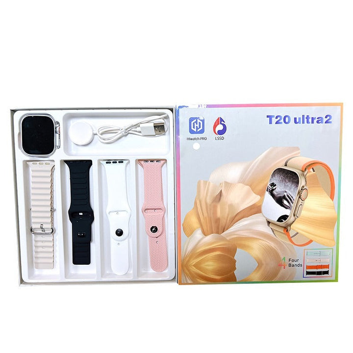 T20 Ultra 2 Smartwatch – Series 9 | Gesture Control, Bluetooth Call, Fitness Tracking, Wireless Charging (Unisex) Ahsangadgetzone