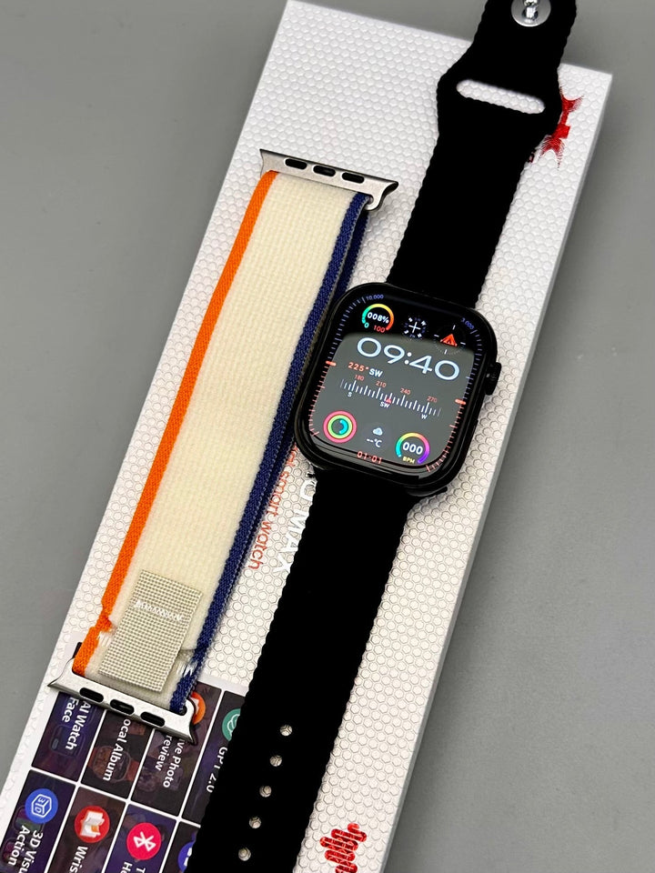 HK10 Pro Max Smartwatch | Super AMOLED Curved Display | AI ChatGPT | Bluetooth Calling & Headset Connectivity | Built-in Storage Ahsangadgetzone