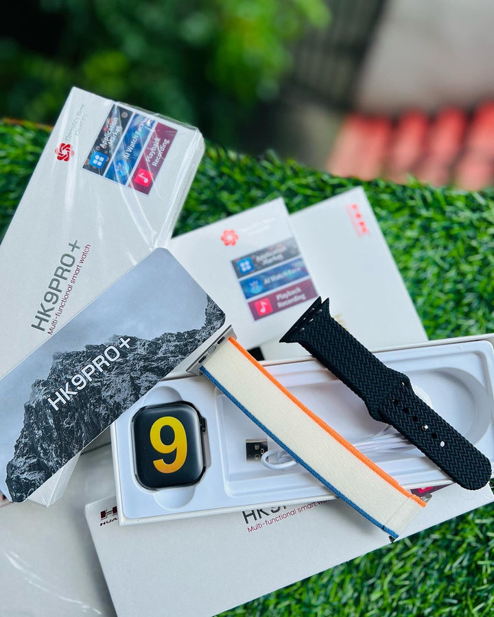HK9 Pro Plus Smartwatch | Series 9 | Super AMOLED Display | 2GB Memory | AI ChatGPT | Smart Island | Bluetooth Calling Ahsangadgetzone