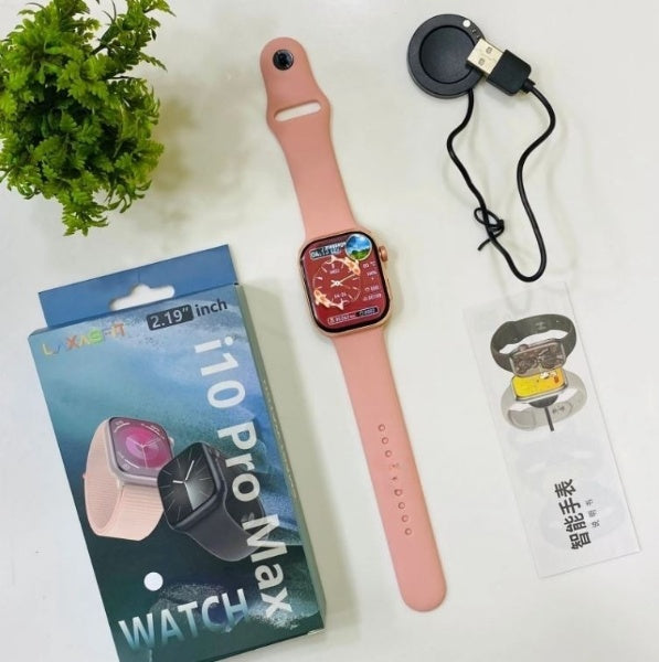 i10 Pro Max Smartwatch | 2.19” Full Touch | Bluetooth Call | Fitness & Health Tracker | Series 9 Ahsangadgetzone
