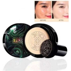 TYAGEN-II Sunisa 3 in 1 CC and BB Water Proof Foundation Concealer Cream with Air Cushion Mushroom Zainsar