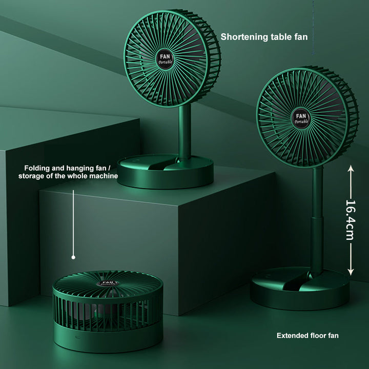 Portable Electric Mini Fan Foldable Telescopic fan with high Battery Life FSD-UZ-Traders