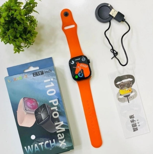 i10 Pro Max Smartwatch | 2.19” Full Touch | Bluetooth Call | Fitness & Health Tracker | Series 9 Ahsangadgetzone