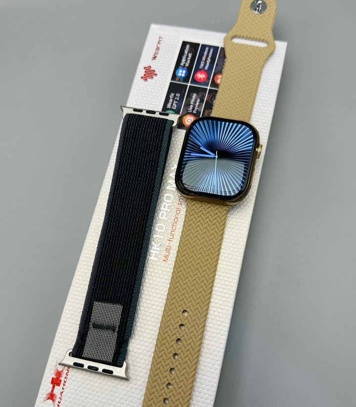 HK10 Pro Max Smartwatch | Super AMOLED Curved Display | AI ChatGPT | Bluetooth Calling & Headset Connectivity | Built-in Storage Ahsangadgetzone