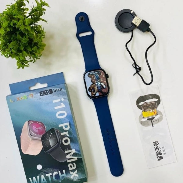 i10 Pro Max Smartwatch | 2.19” Full Touch | Bluetooth Call | Fitness & Health Tracker | Series 9 Ahsangadgetzone