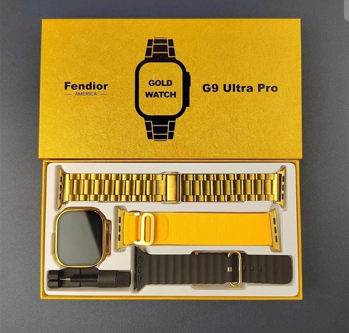 Fendior G9 Ultra Max Gold Smart Watch with 2.02-Inch Full Screen Display Ahsangadgetzone