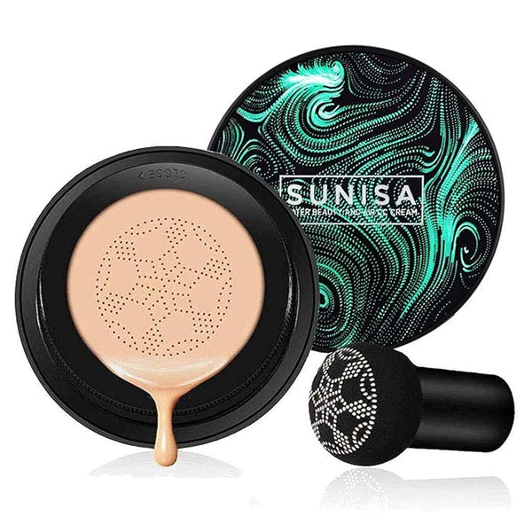 TYAGEN-II Sunisa 3 in 1 CC and BB Water Proof Foundation Concealer Cream with Air Cushion Mushroom Zainsar
