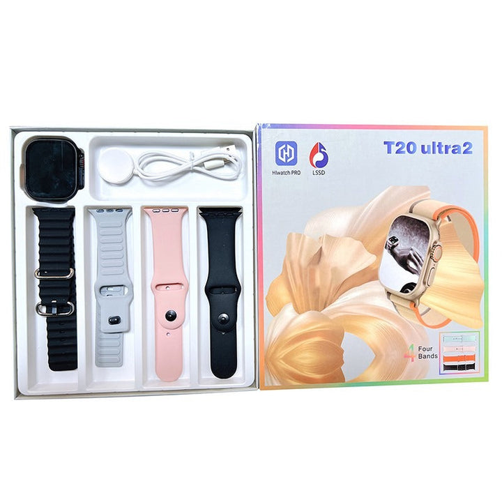 T20 Ultra 2 Smartwatch – Series 9 | Gesture Control, Bluetooth Call, Fitness Tracking, Wireless Charging (Unisex) Ahsangadgetzone