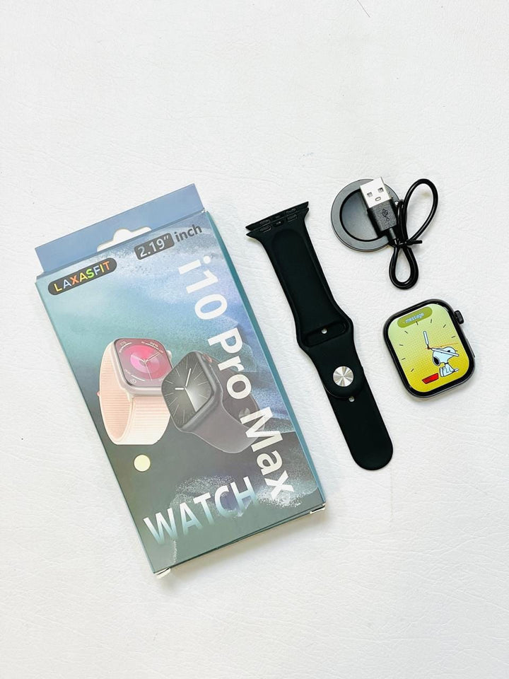 i10 Pro Max Smartwatch | 2.19” Full Touch | Bluetooth Call | Fitness & Health Tracker | Series 9 Ahsangadgetzone