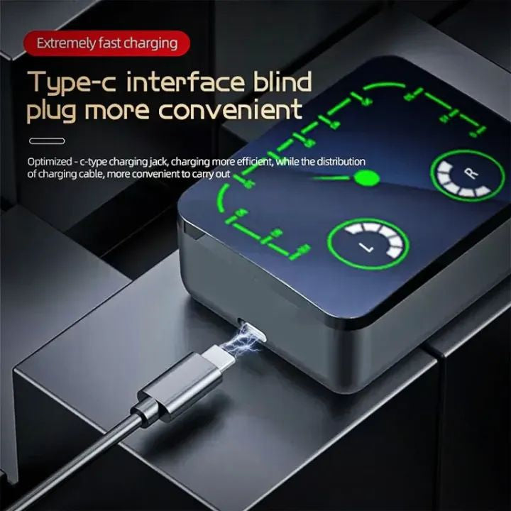 M90 Max tws wireless Earbuds Hifi Stereo Earbuds With 1200 MH Battery Ahsangadgetzone