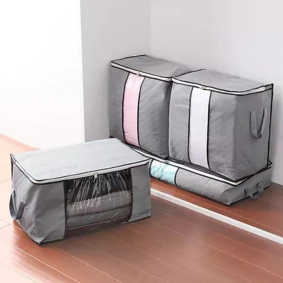 Double-Decker Charcoal Wardrobe Avuke Goods