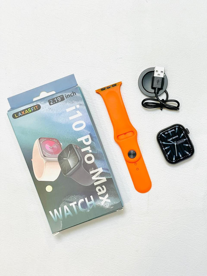 i10 Pro Max Smartwatch | 2.19” Full Touch | Bluetooth Call | Fitness & Health Tracker | Series 9 Ahsangadgetzone