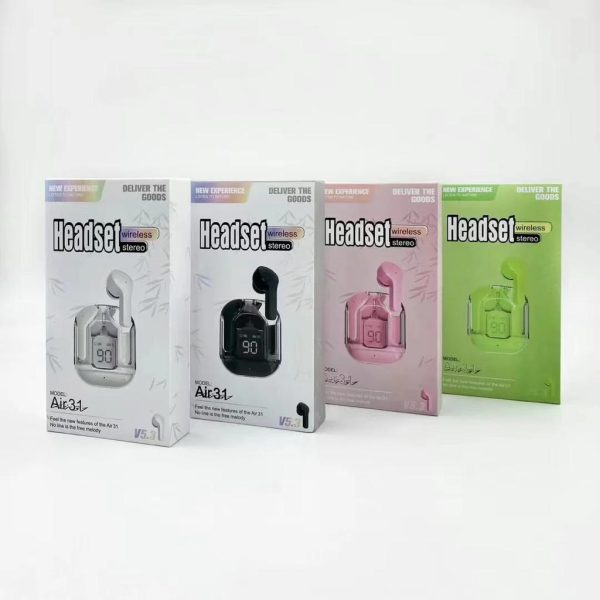 Air31 Earbuds Wireless Crystal Transparent And Bluetooth Avuke Goods