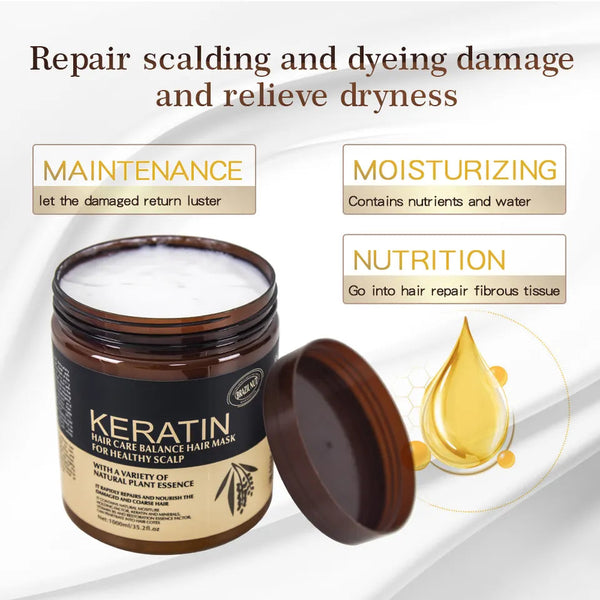 Keratin Hair Care Balance Hair Mask & Hair Treatment – (500ml) Avuke Goods