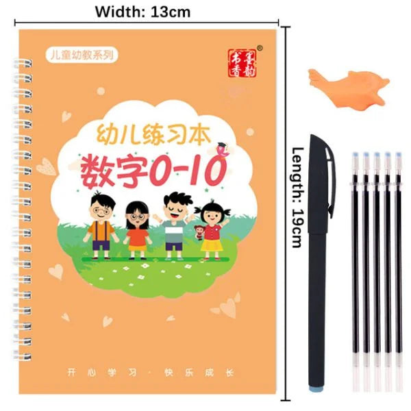 Magical Calligraphy Adventure 4-Piece Set with 10 Refillable Copybooks Avuke Goods