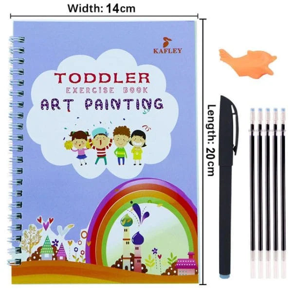 Magical Calligraphy Adventure 4-Piece Set with 10 Refillable Copybooks Avuke Goods
