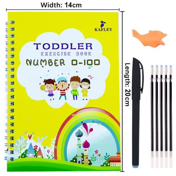 Magical Calligraphy Adventure 4-Piece Set with 10 Refillable Copybooks Avuke Goods