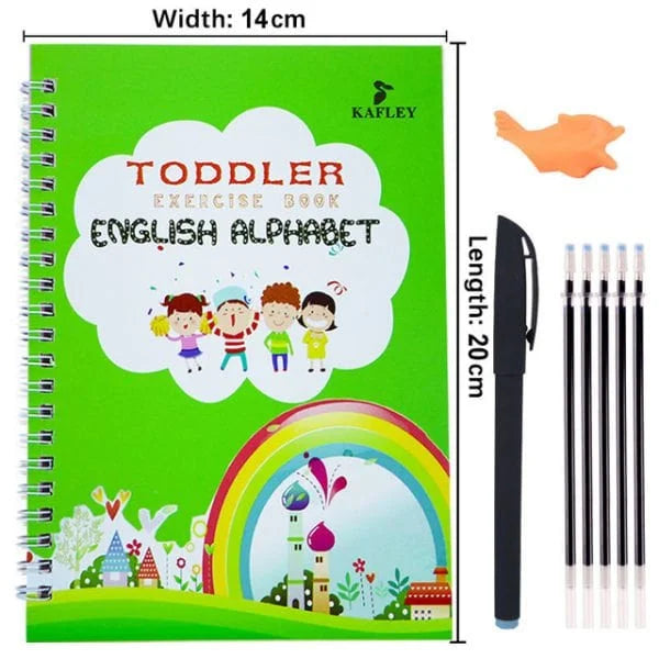 Magical Calligraphy Adventure 4-Piece Set with 10 Refillable Copybooks Avuke Goods