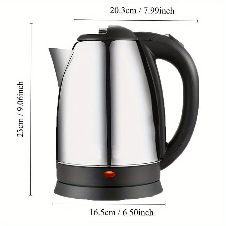 Premium Quality 2.0L Stainless Steel Electric Kettle – Fast Boil, Durable, and Efficient Fashion Mart