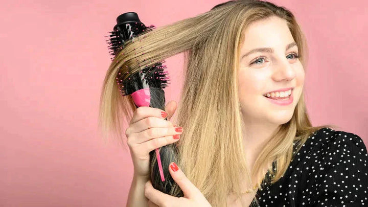 Professional Curler Hair Straightener Hair Dryer Styling Tool Hot Air Brush Aram ka bazar