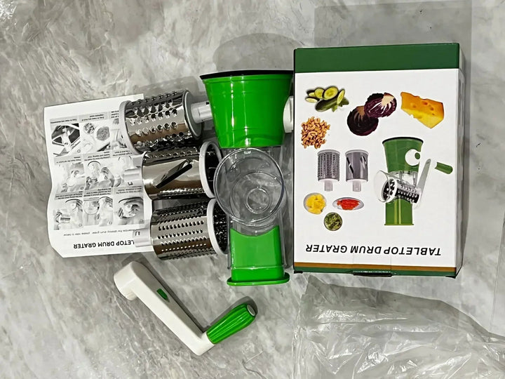 Multi-function 3 in 1 Drum Vegetable Cutter Slicer UJ Discount Bazar