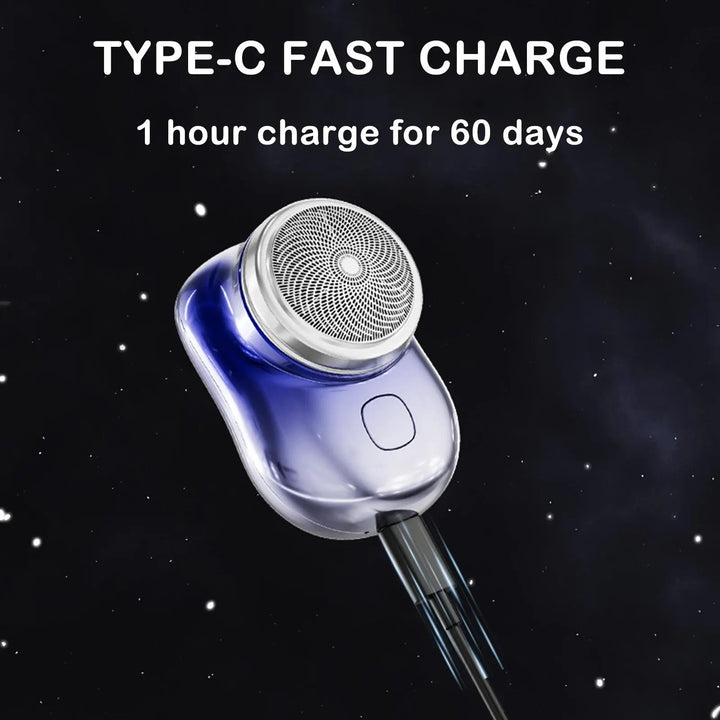Mini Shaver 6 Blades Portable Electric Shaver Type-C Fast Charging Avuke Goods