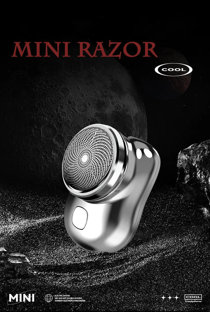 Mini Shaver 6 Blades Portable Electric Shaver Type-C Fast Charging Avuke Goods