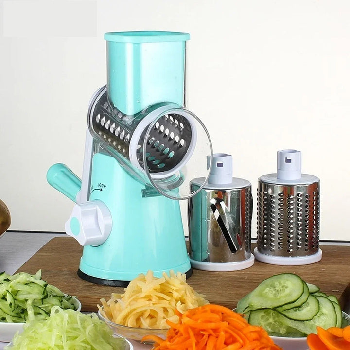 Multi-function 3 in 1 Drum Vegetable Cutter Slicer UJ Discount Bazar
