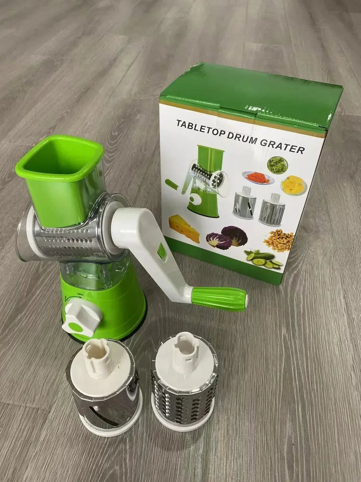 Multi-function 3 in 1 Drum Vegetable Cutter Slicer UJ Discount Bazar